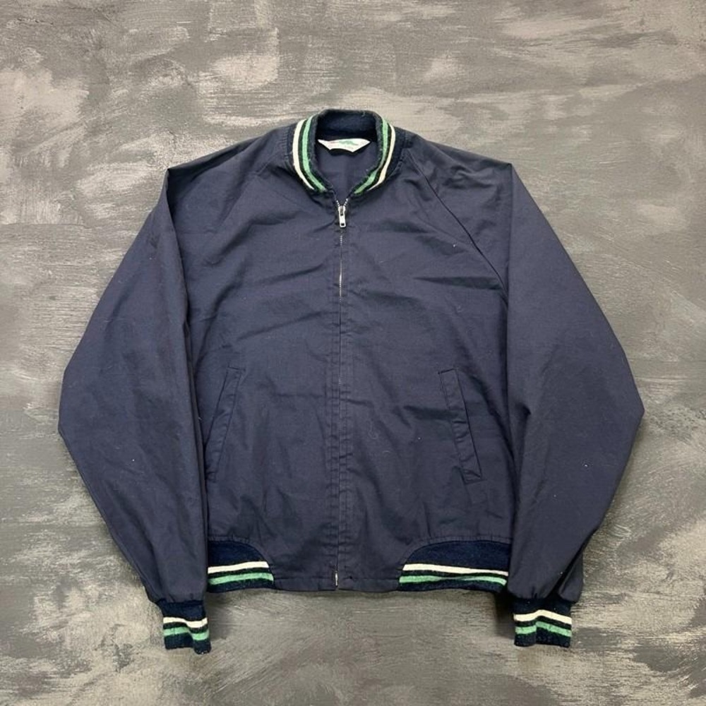 Vintage Sears Harrington Jacket Mens Large Blue 1970s USA